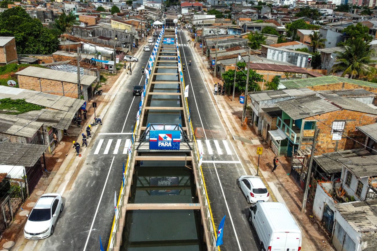 Governo do Pará entrega Canal da Timbó, primeira obra de saneamento para a COP 30